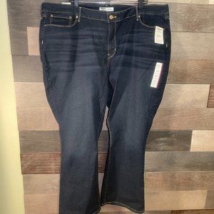 Levi’s  Simply Stretch Shaping Mid-Rise Bootcut Dark Wash Jeans 28S/W39 L30 NWT